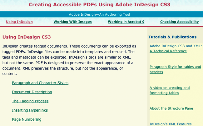 example of use of color in instructional materials