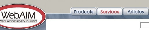 large navigation buttons