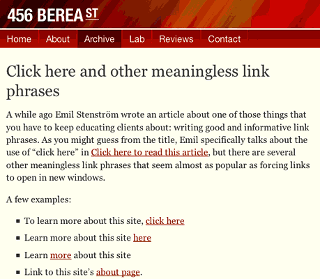 using breadcrums in website navigation
