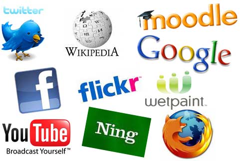 logos of different social media companies linked below