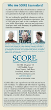 Small version of Score brochure back page