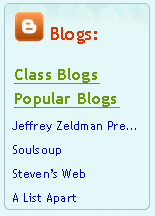 Blog proposed block and links
