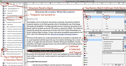 When styles and tags match the structure is improved