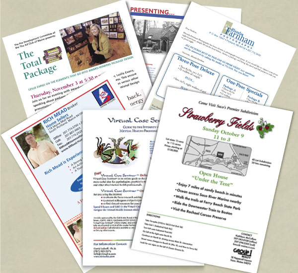 Enlargement of flyer designs