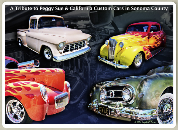 Enlargement of photo collage of cars