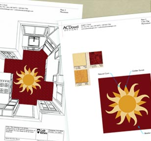 floor layout for kitchen